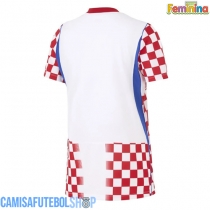 Camisa de time de futebol Croácia Replicas 1º Equipamento Feminina Mundo 2026 Manga Curta
